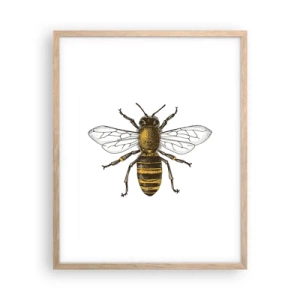 Poster in light oak frame - Beautiful and Good - 40x50 cm