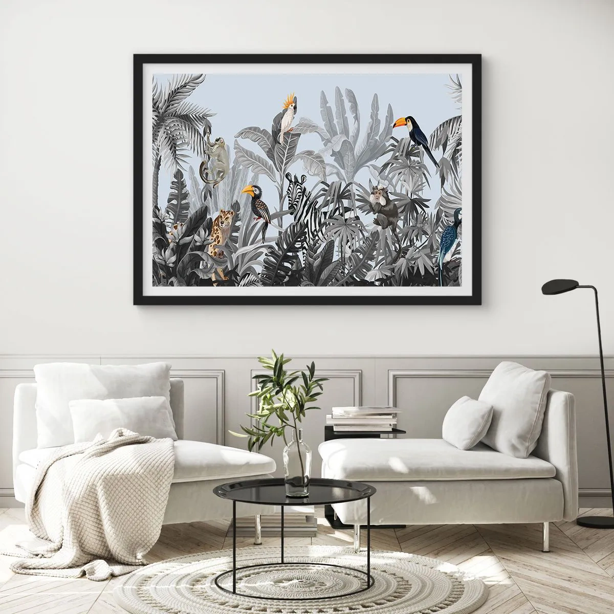 Poster in black frame - African Fairy Tale - 70x50 cm