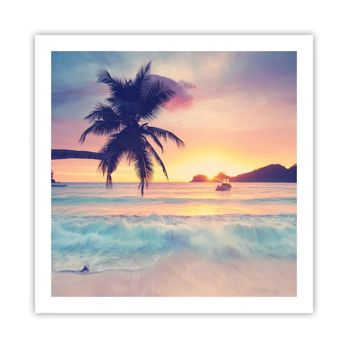Poster - Evening in a Bay - 60x60 cm