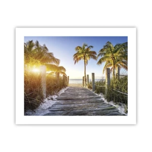 Poster - Straight to Paradise - 50x40 cm