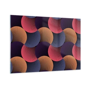 Glass picture - In a Circular Rhythm - 100x70 cm