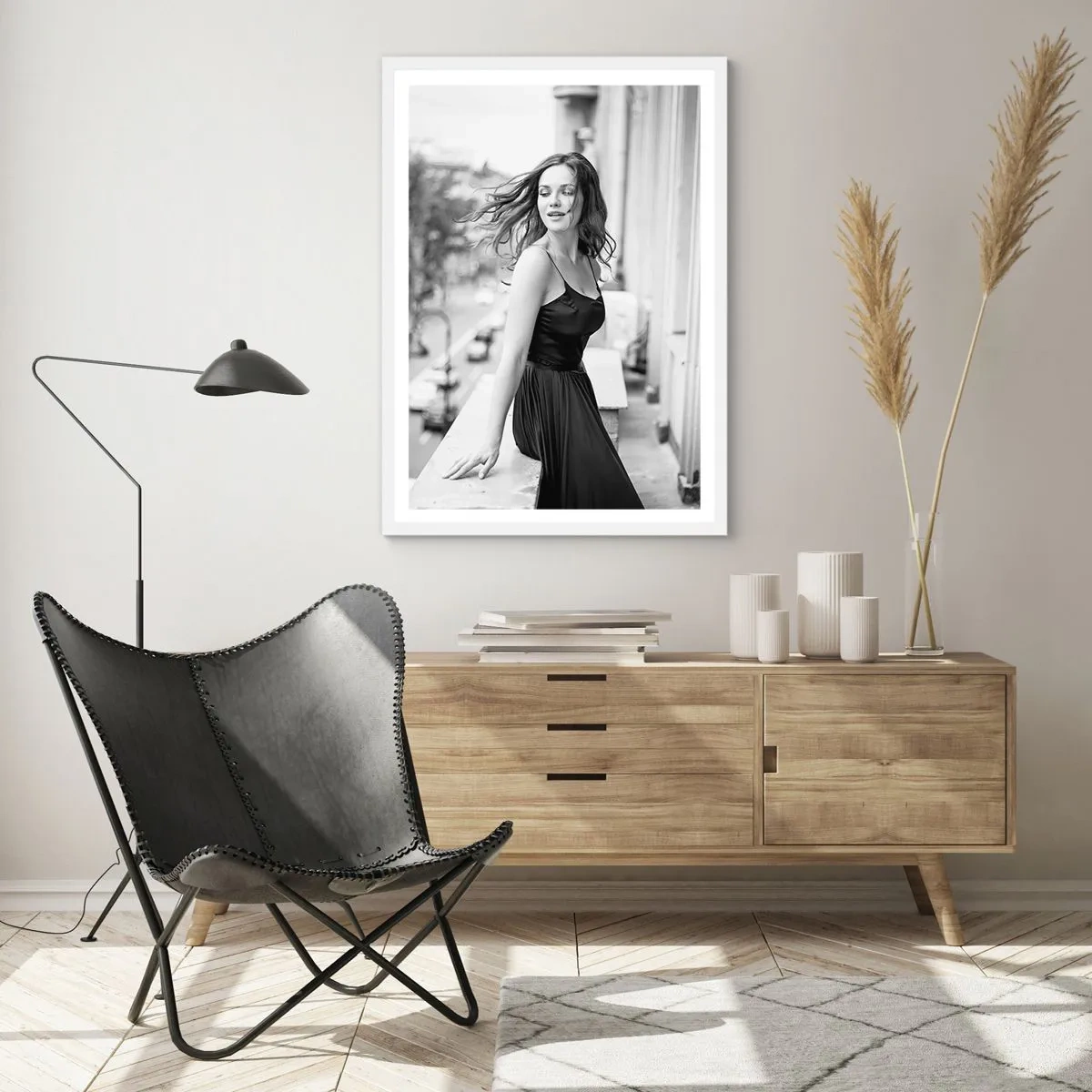 Poster in white frmae - Certainly a Parisian  - 61x91 cm