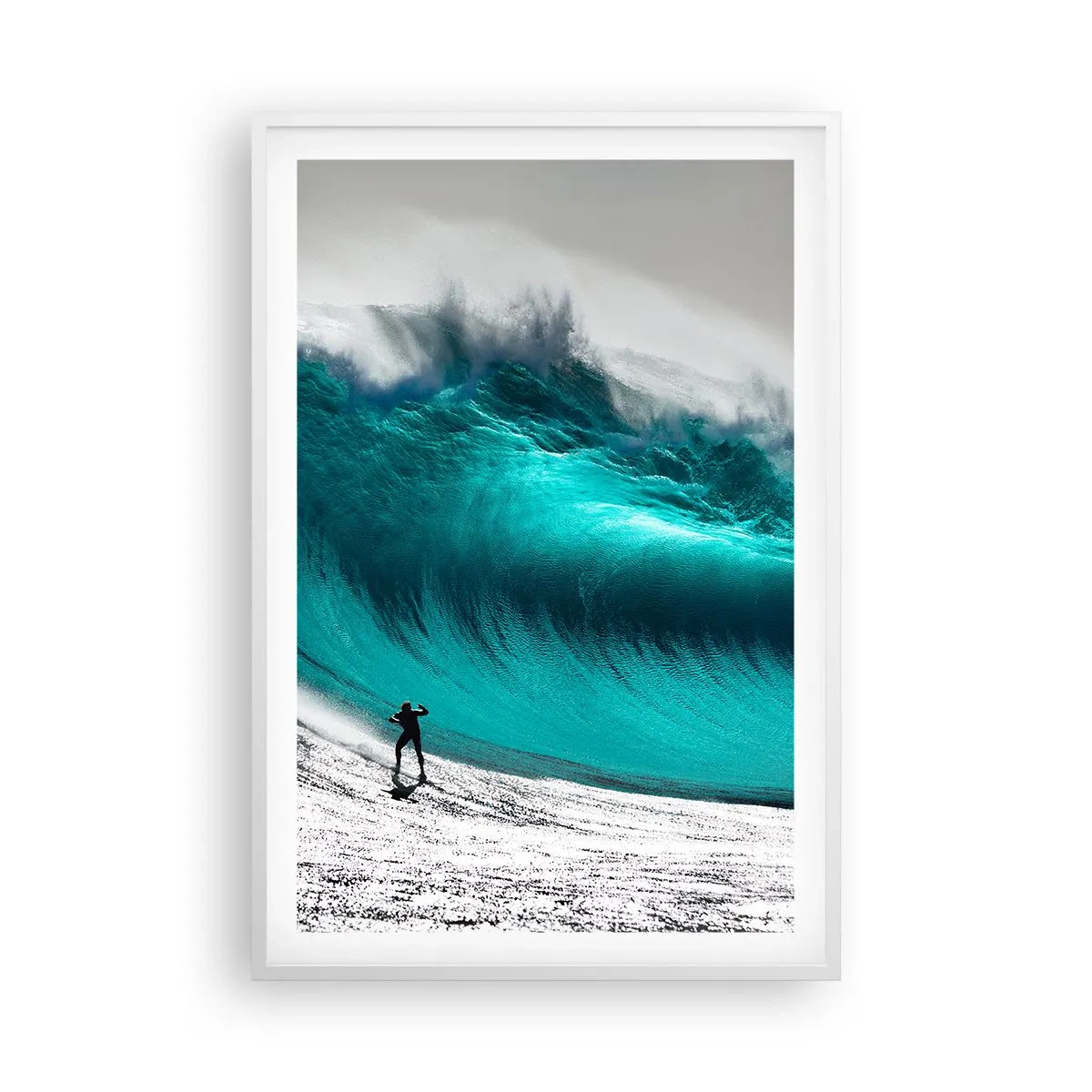 Poster in white frmae - Challenge Accepted - 61x91 cm
