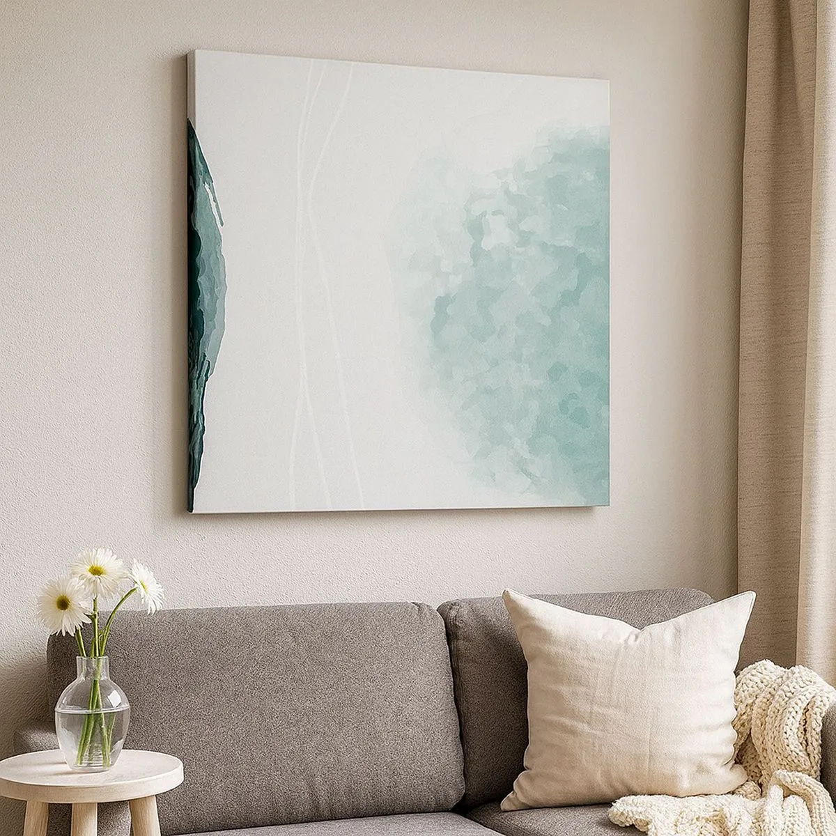 Canvas picture - Encounter With Fog - 30x30 cm