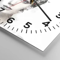 Clock face with numbers