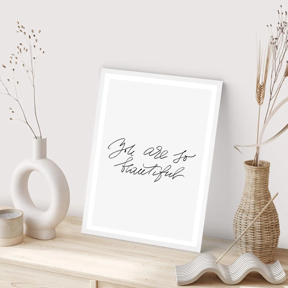 Poster in white frmae - Really, Believe Me... - 40x50 cm