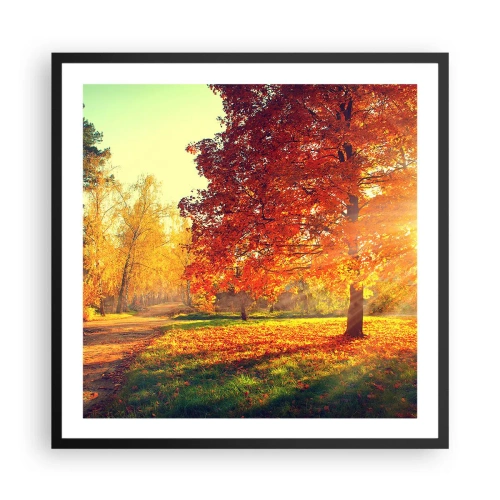 Poster in black frame - Ginger Is Beautiful - 60x60 cm