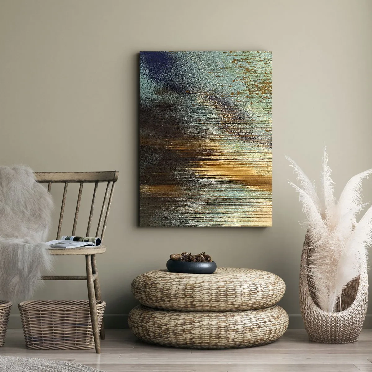 Canvas picture - Non-accidental Colourful Composition - 70x100 cm