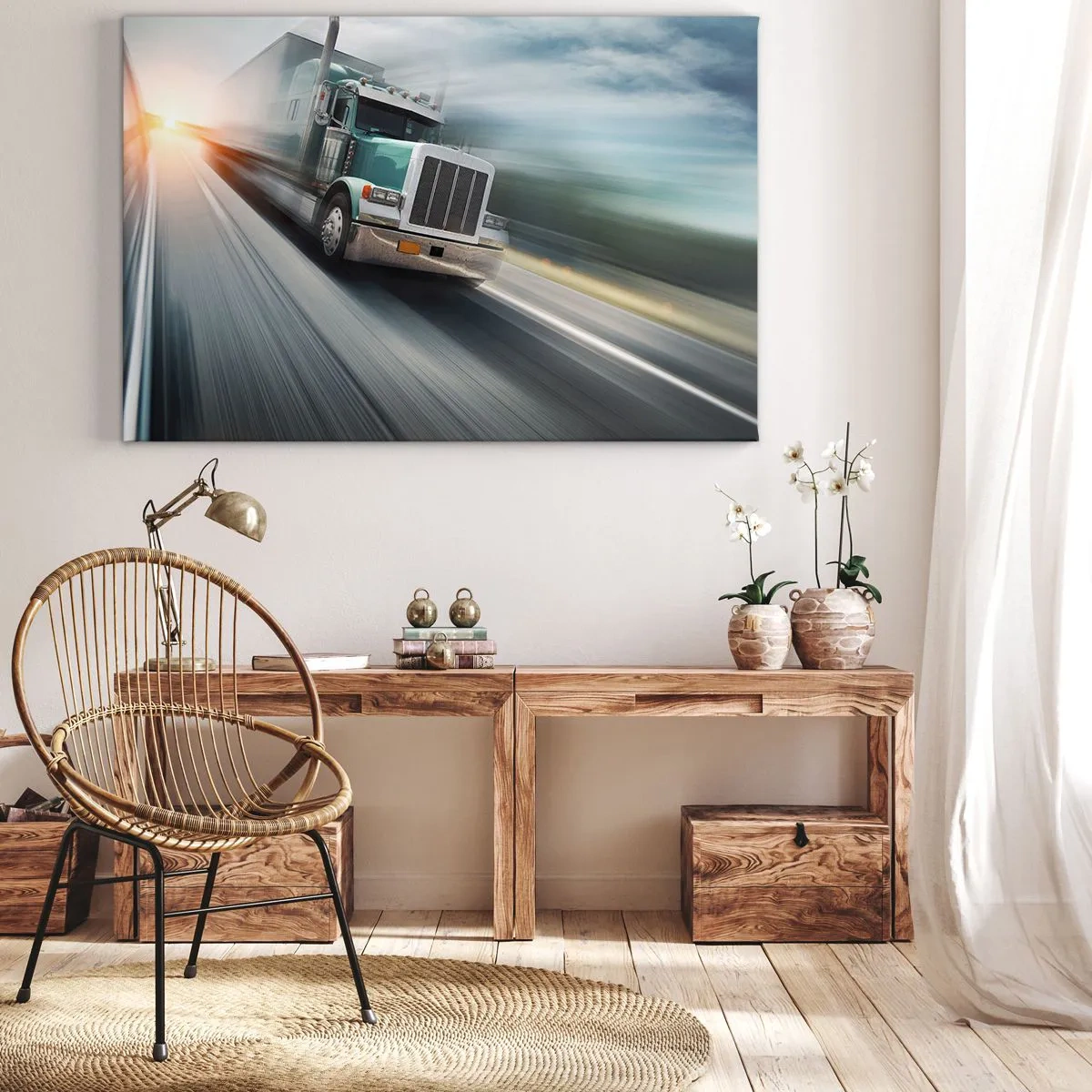 Canvas picture - American Giant in the Rush - 100x70 cm