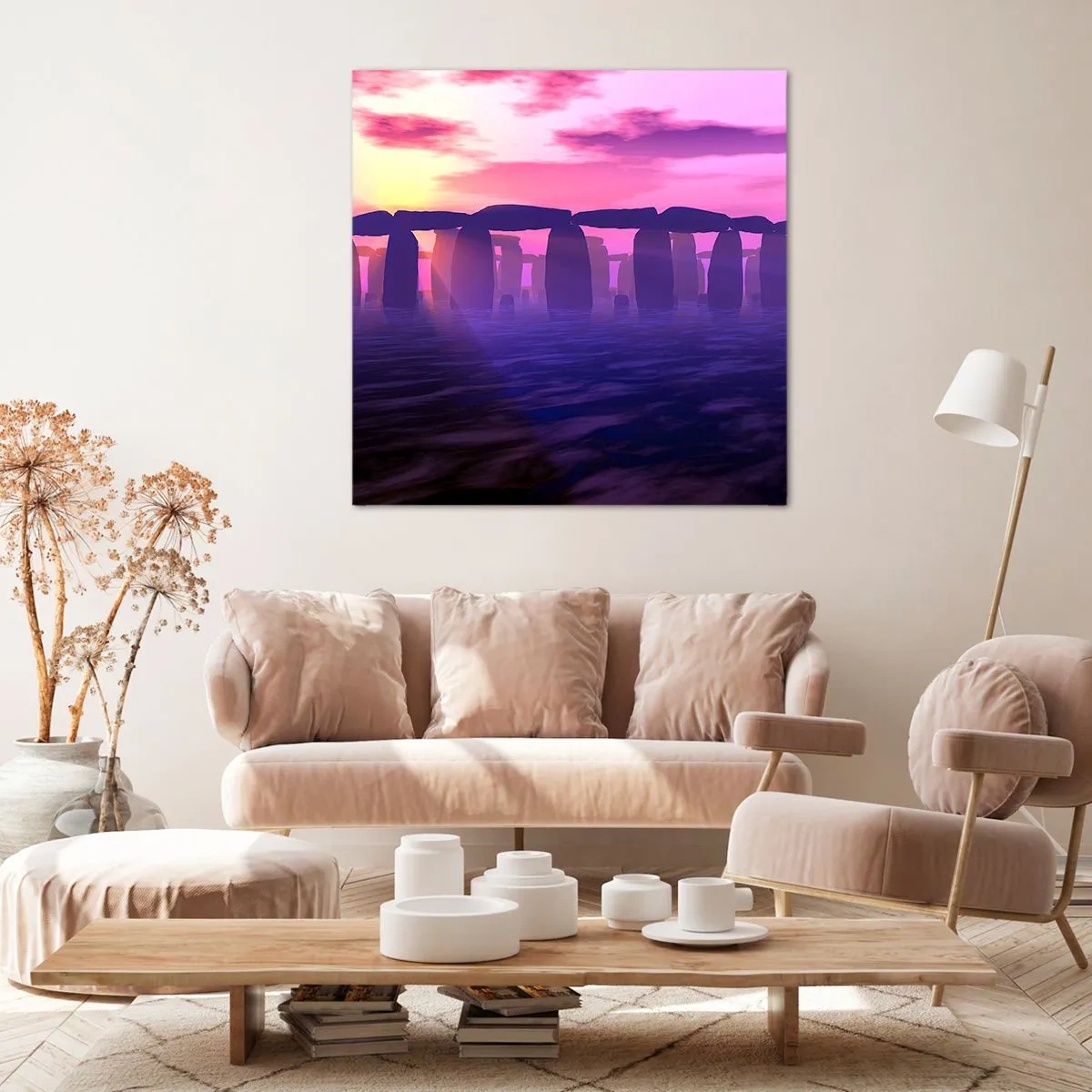 Canvas picture - Secret at a Foggy Dawn - 40x40 cm