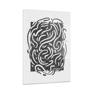 Glass picture - Abstract: Dance of Joy - 50x70 cm