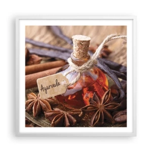 Poster in white frmae - Unity of Body and Spirit - 60x60 cm