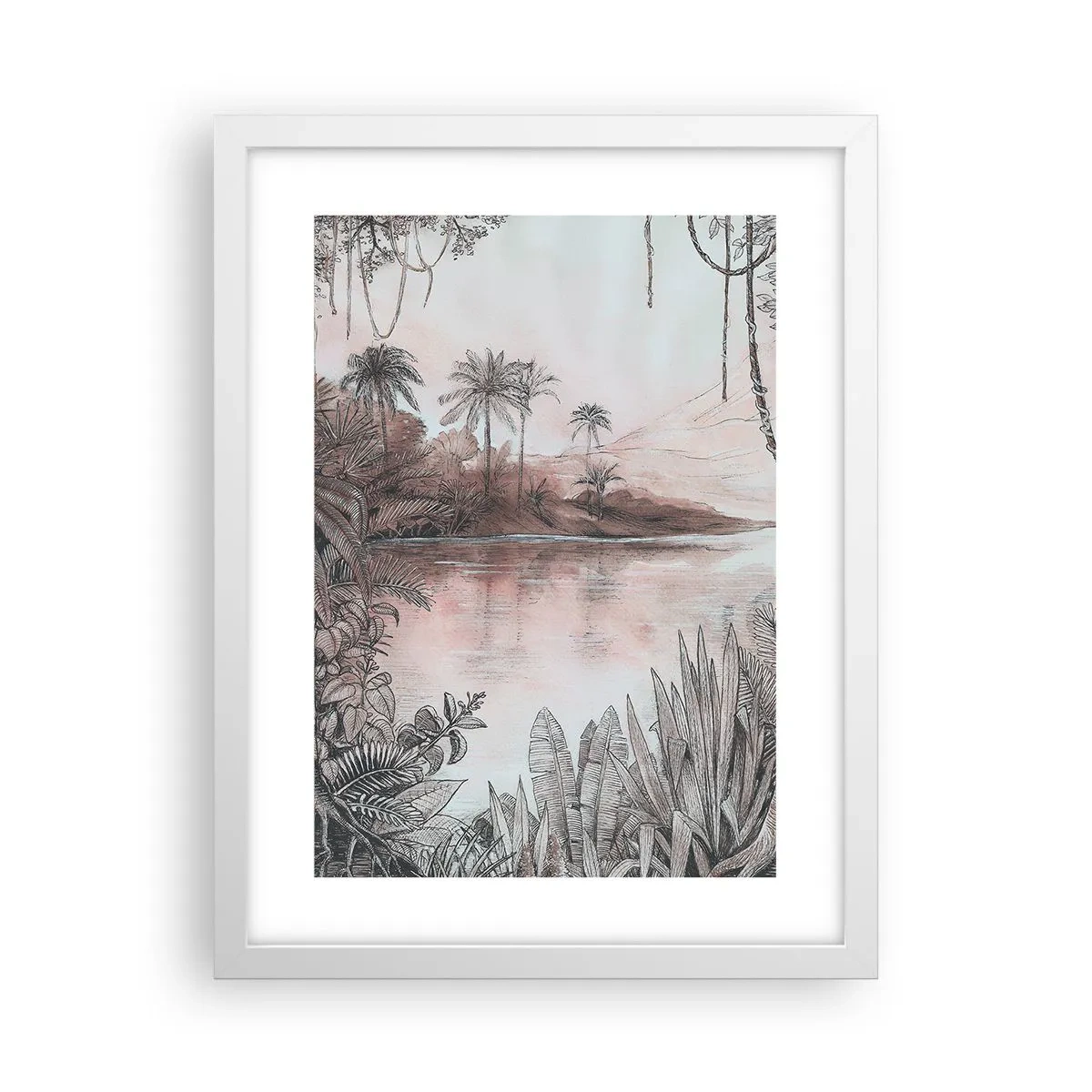 Poster in white frmae - Diary of a 19th Century Explorer - 30x40 cm