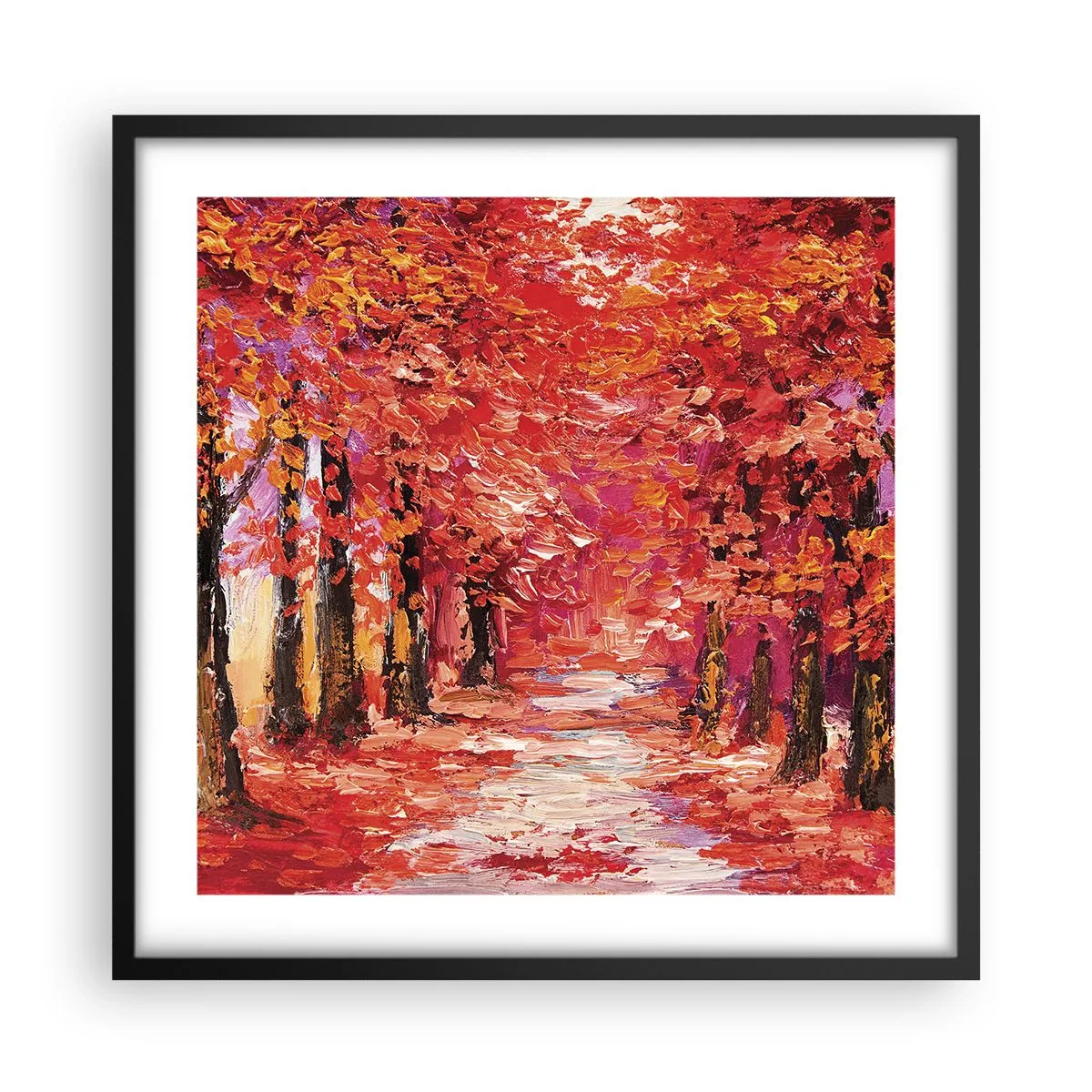 Poster in black frame - Autumnal Impression - 50x50 cm