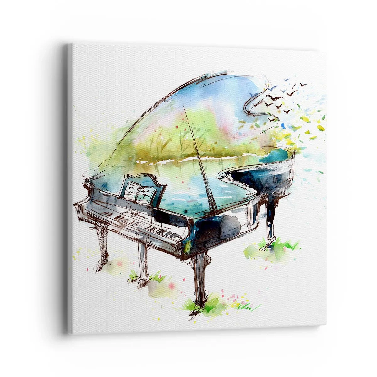 Canvas picture - Enchanted in Music - 40x40 cm