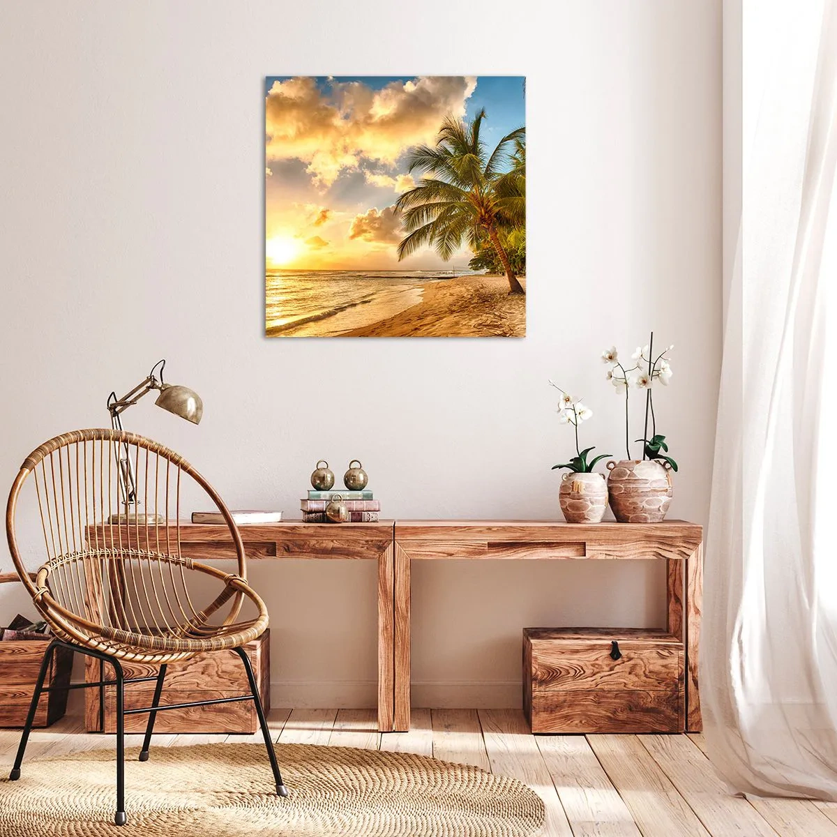 Canvas picture - Eternal Summer, Always Holidays - 40x40 cm