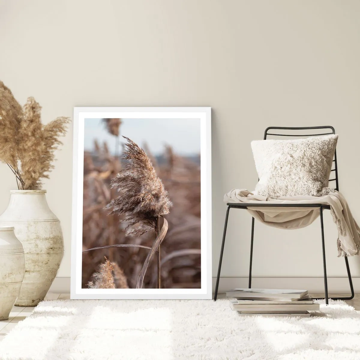 Poster in white frmae - Time to Fly with the Wind - 70x100 cm