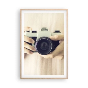 Poster in light oak frame - To Know More… - 61x91 cm