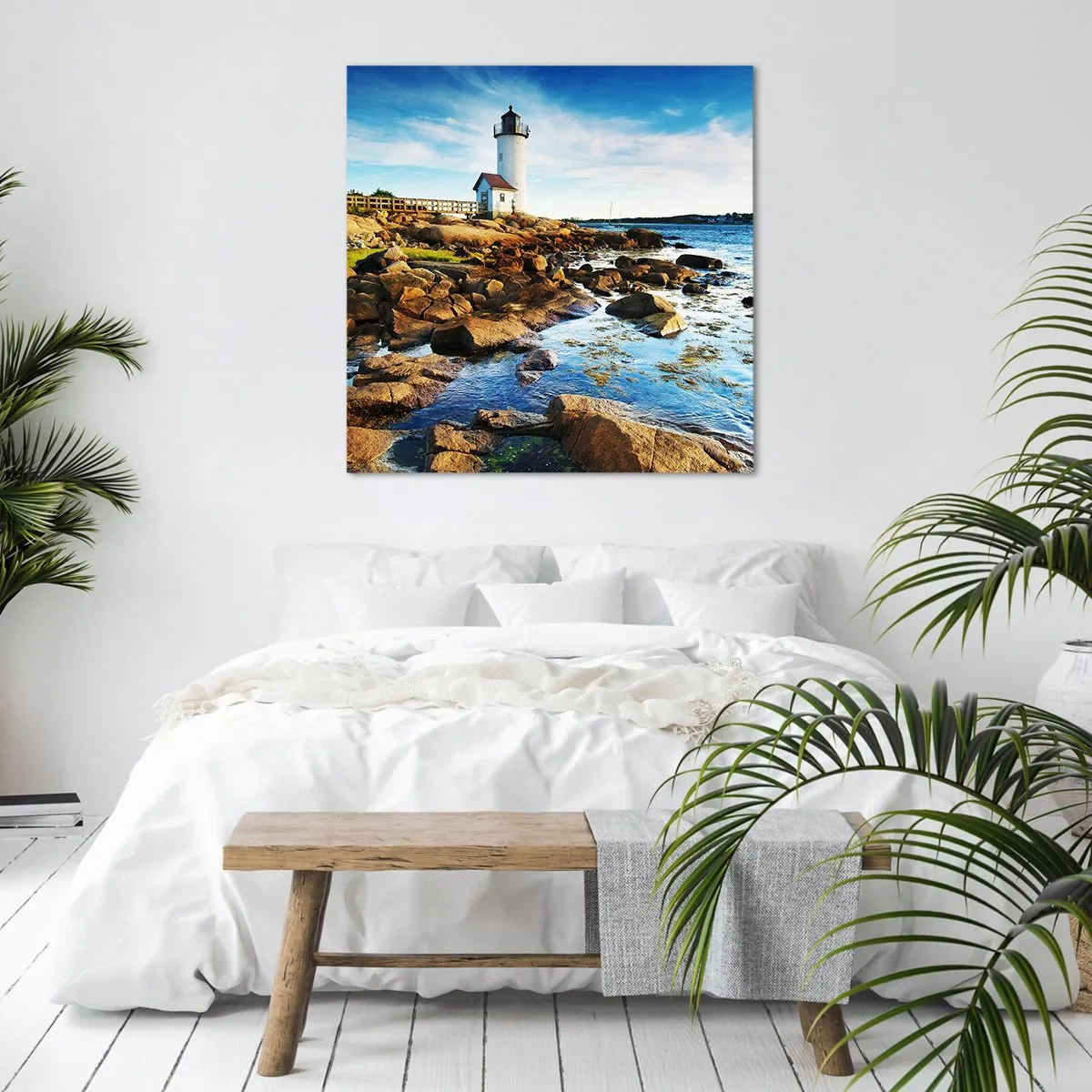 Canvas picture - Be Home Safe, I Am Waiting - 50x50 cm