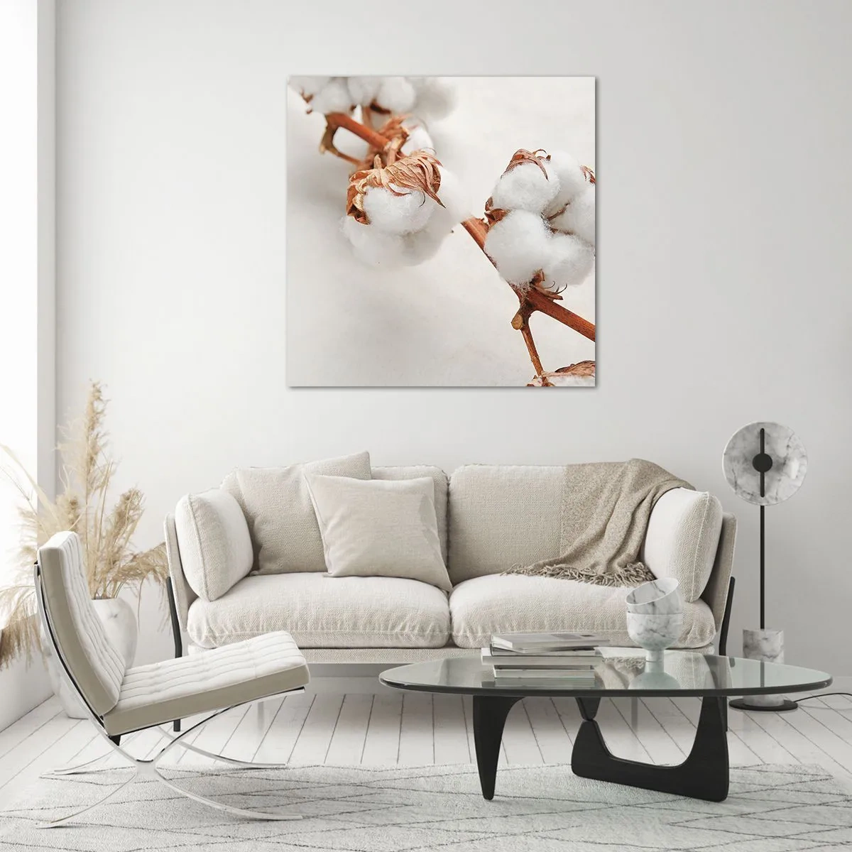 Glass picture - Just Cuddle It - 40x40 cm