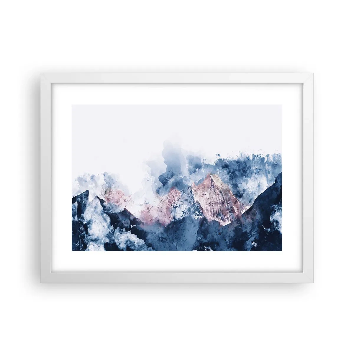 Poster in white frmae - Those Summits! - 40x30 cm