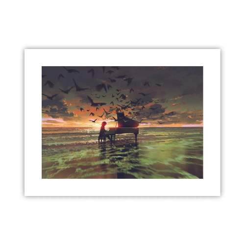 Poster - Concert for Piano and Waves - 40x30 cm