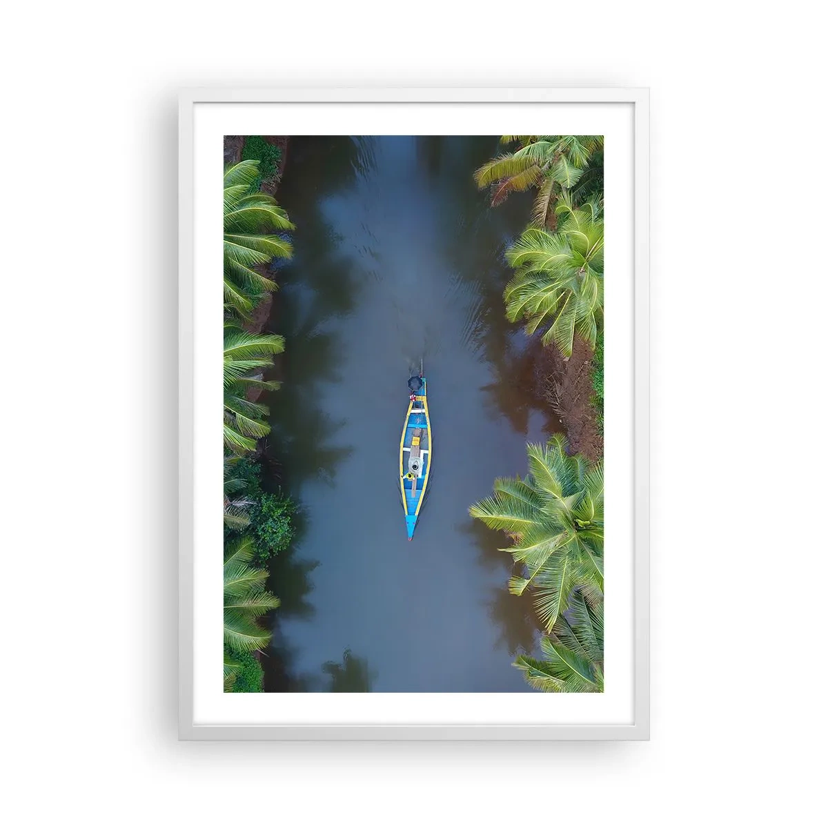 Poster in white frmae - On Tropical Trail - 50x70 cm