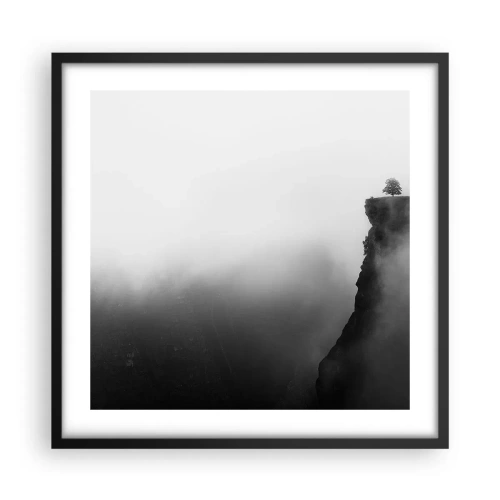 Poster in black frame - On the Edge of the World - 50x50 cm