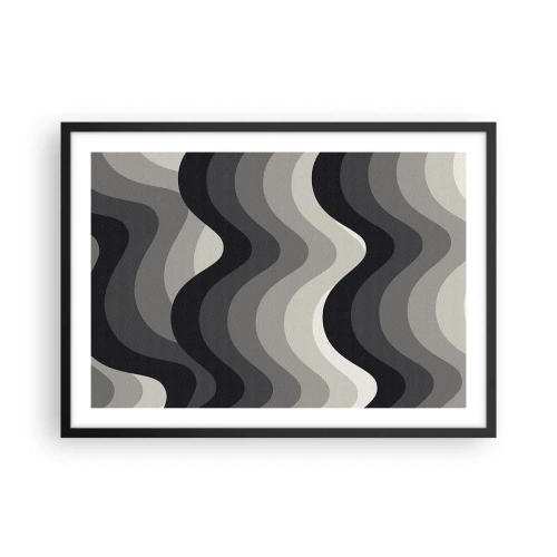 Poster in black frame - Wave after Wave - 70x50 cm