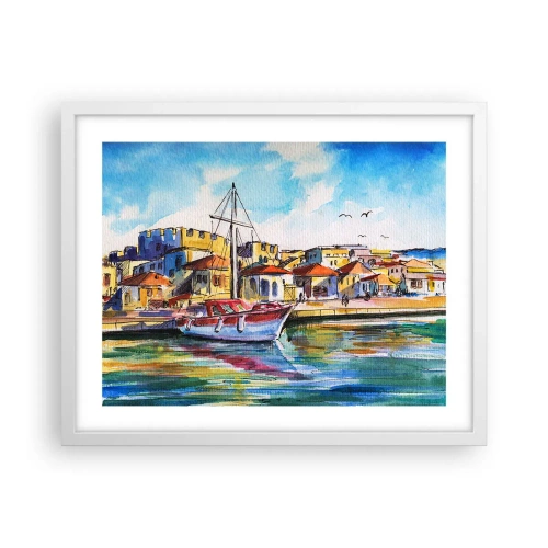 Poster in white frmae - Rainbow Afternoon - 50x40 cm