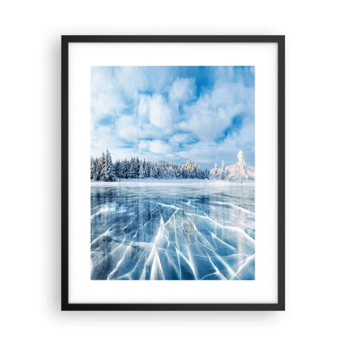 Poster in black frame - Dazling and Crystalline View - 40x50 cm