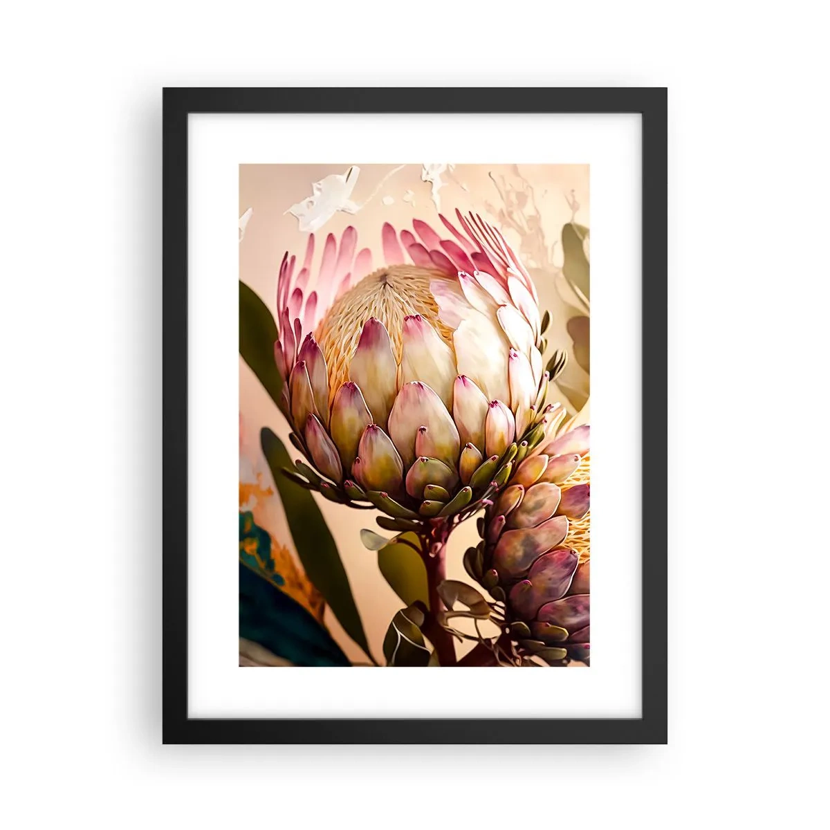 Poster in black frame - Tender Caress - 30x40 cm