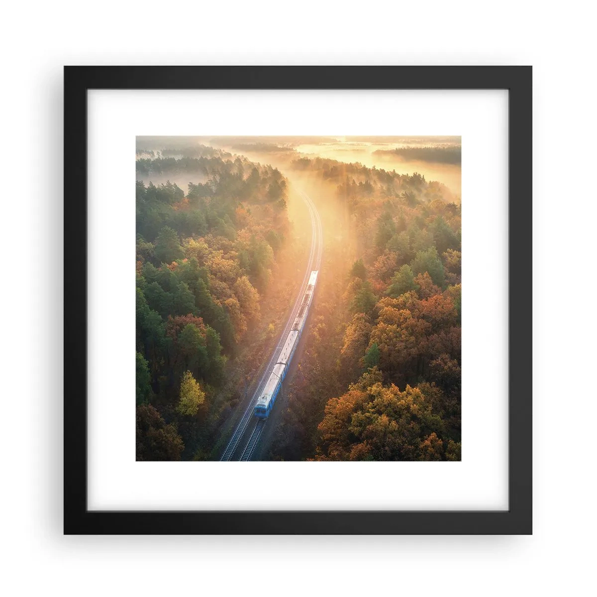 Poster in black frame - Autumn Trip - 30x30 cm