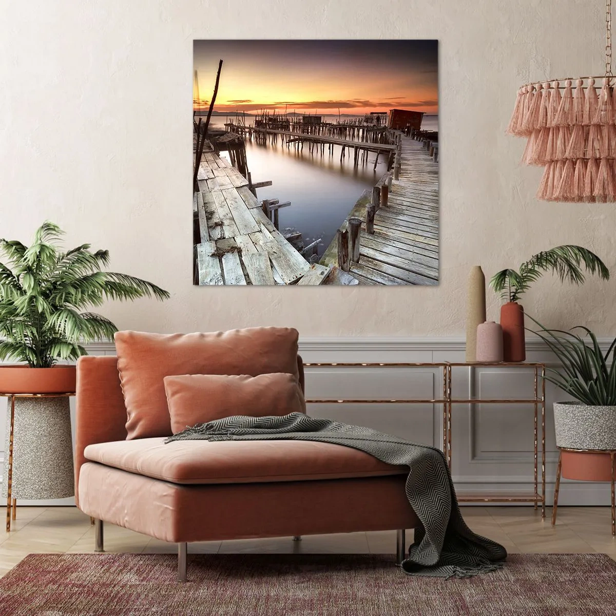 Canvas picture - Authentic, Not a Tourist Trap - 40x40 cm