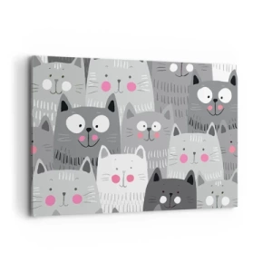 Canvas picture - Cat's World - 120x80 cm
