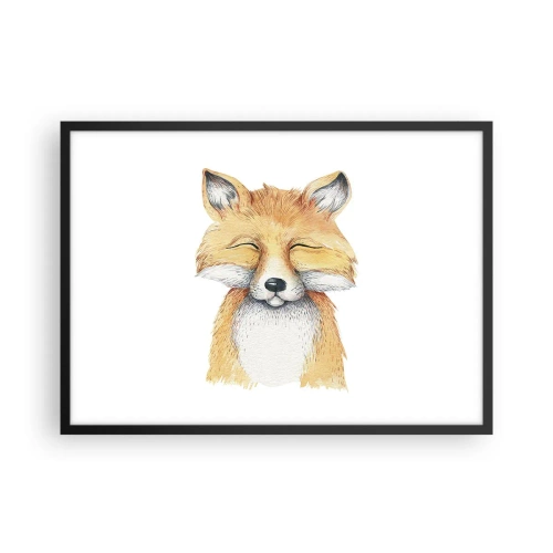 Poster in black frame - Fox Moods - 70x50 cm