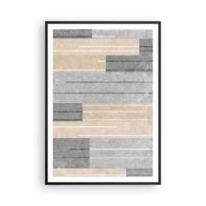 Poster in black frame - Composition: Keep Upright - 70x100 cm