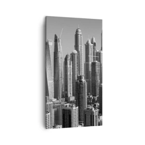 Canvas picture - City over a Desert - 45x80 cm