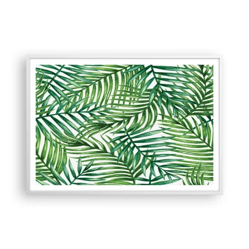 Poster in white frmae - Under the Green Canopy - 100x70 cm