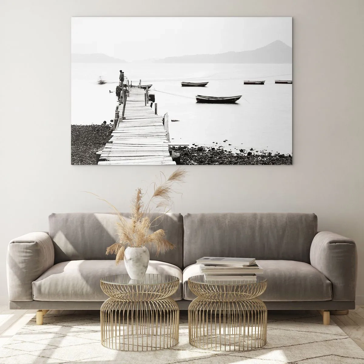 Glass picture - By Waters Still and Clear - 120x80 cm