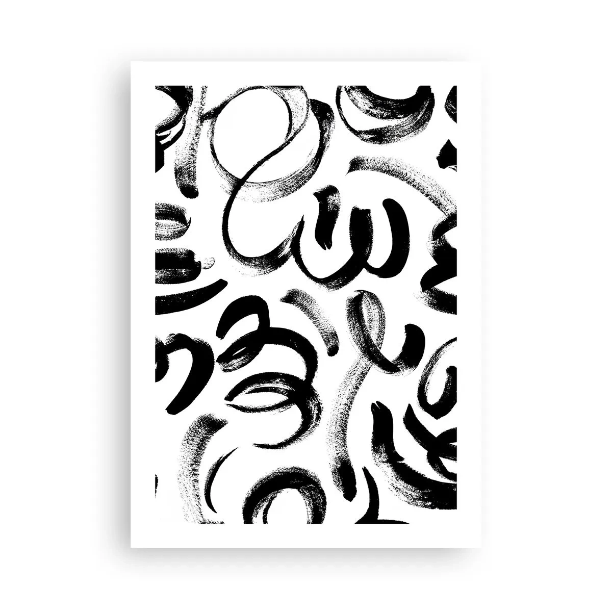 Poster - Black on White - 50x70 cm