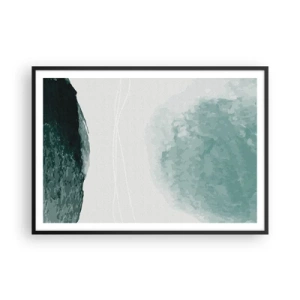 Poster in black frame - Encounter With Fog - 100x70 cm