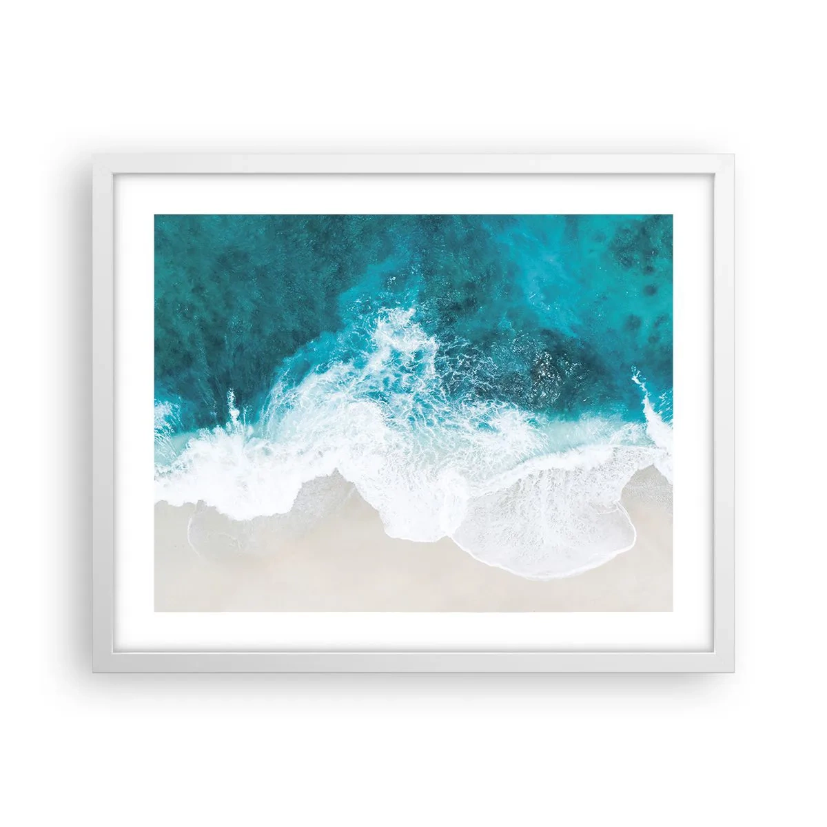 Poster in white frmae - Natural Caress - 50x40 cm