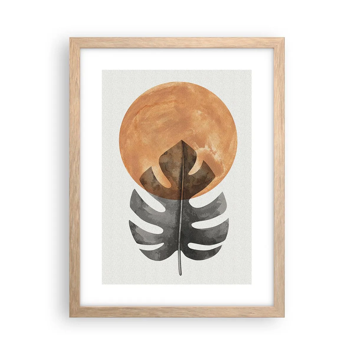 Poster in light oak frame - Always the Sun - 30x40 cm