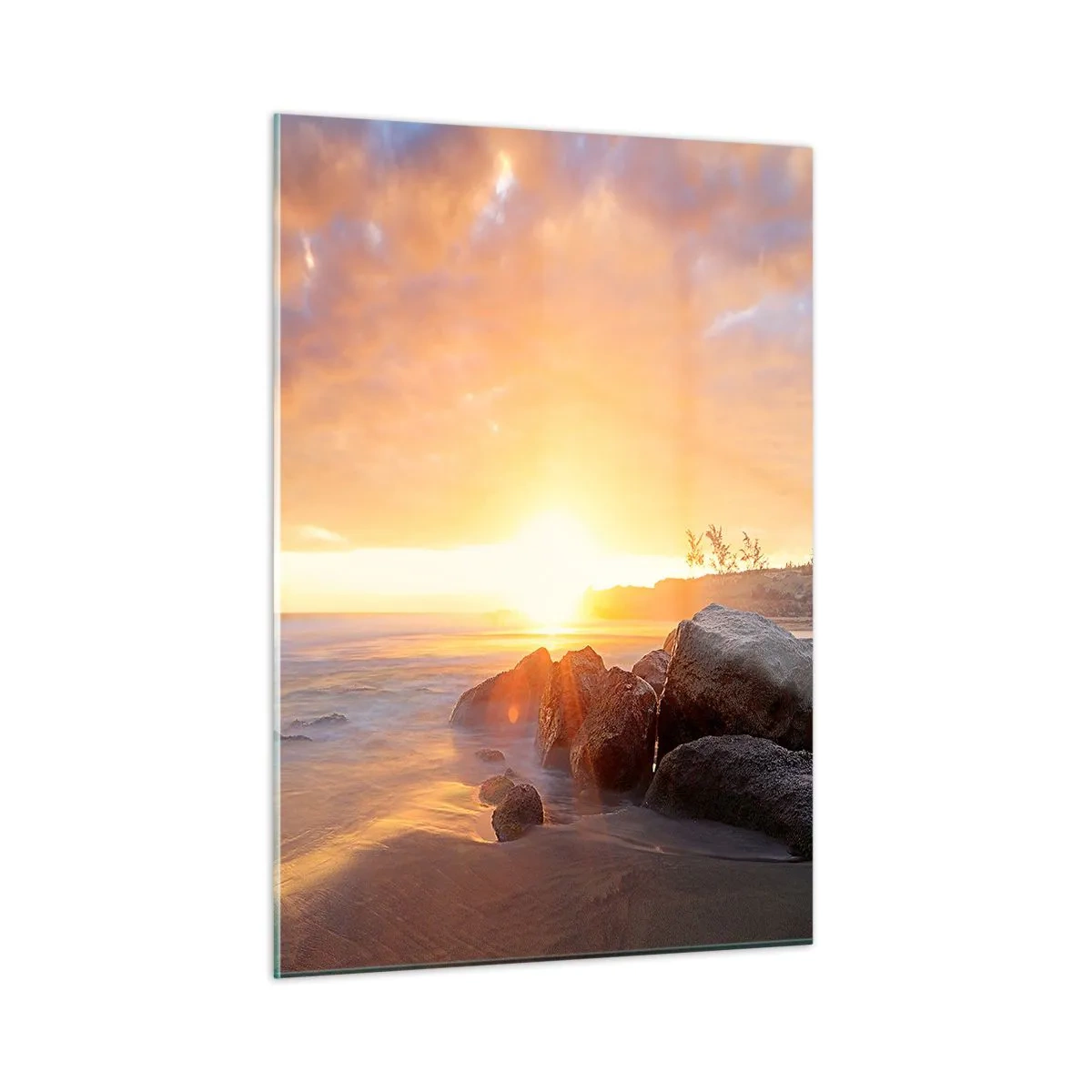 Glass picture - Shiny Breeze of the Evening - 50x70 cm