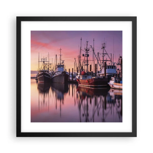 Poster in black frame - Before Dawn - 40x40 cm