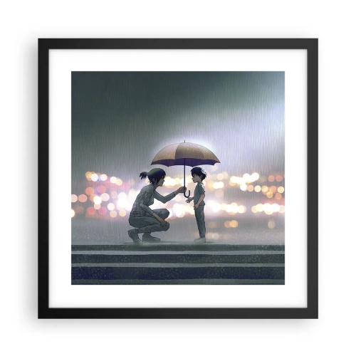 Poster in black frame - And Everything Is All Right - 40x40 cm