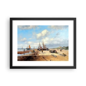 Poster in black frame - After a Successful Catch - 40x30 cm