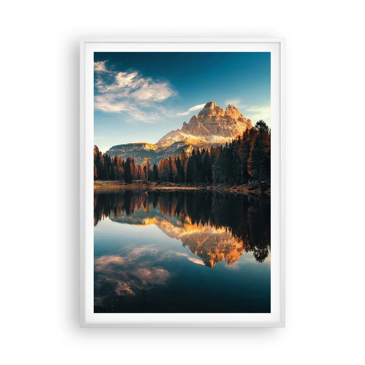 Poster in white frmae - Double Landscape - 70x100 cm