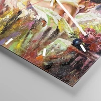 Clock face with lines